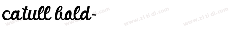catull bold字体转换